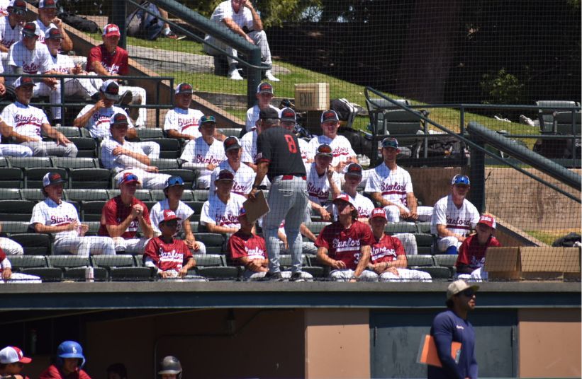 Campers at Stanford Baseball Camp for high school players