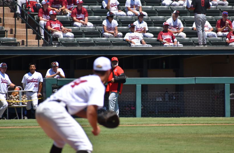 Camper at Stanford All Star Baseball Camp at Stanford Baseball Stadium